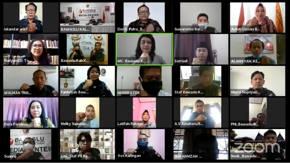 Bawaslu Kabupaten Barito Utara Tuan Rumah Webinar Penyelesaian Sengketa