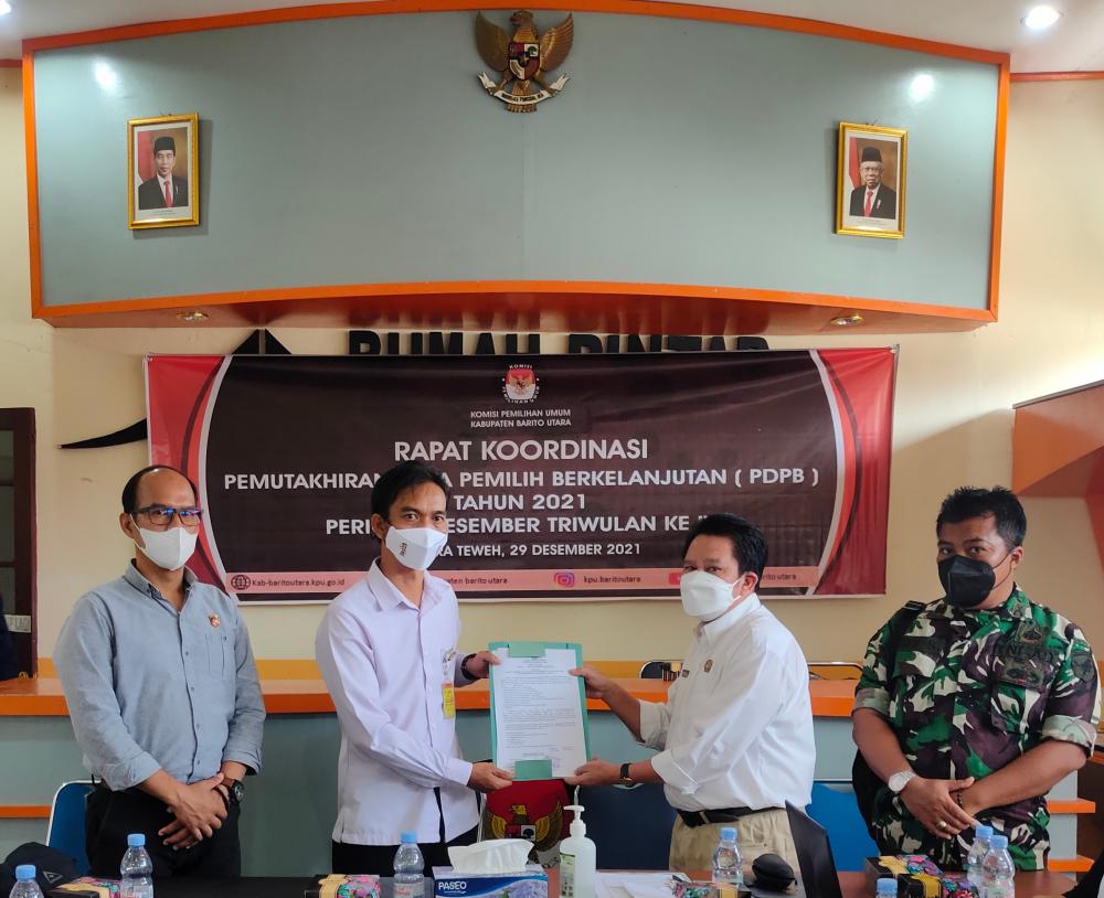 Bawaslu Kabupaten Barito Utara Hadiri Rakor KPU Kabupaten Barito Utara