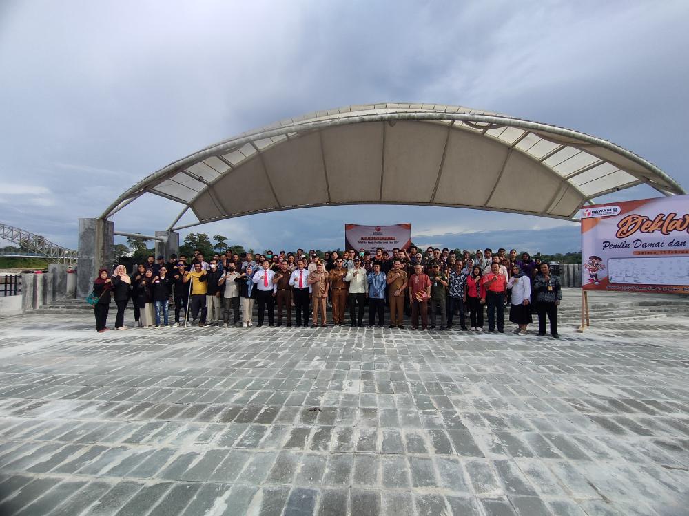 Satu Tahun Menuju Pemilu 2024, Bawaslu Kabupaten Barito Utara Gelar Apel Siaga Pengawasan
