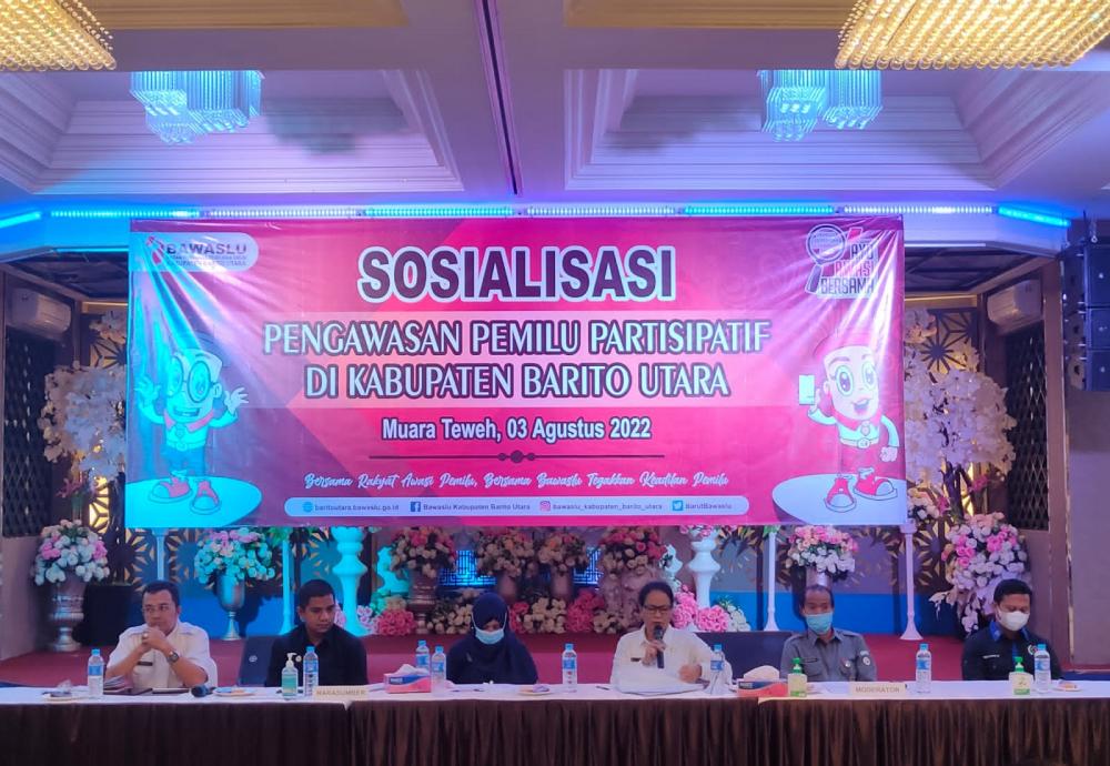 Bawaslu Kabupaten Barito Utara Gelar Sosialisasi Pengawasan Pemilu Partisipatif