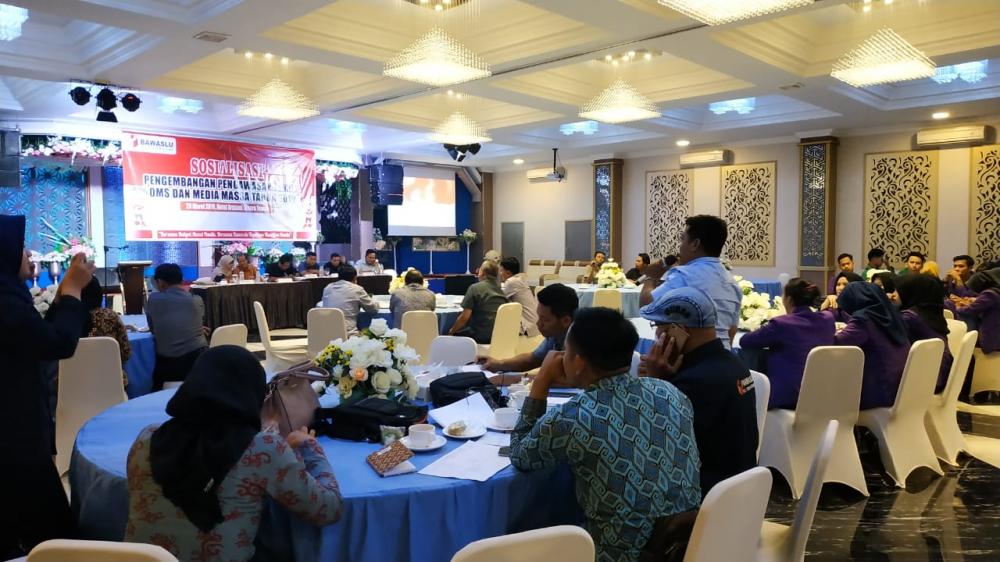 Sosialisasi Pengembangan Pengawasan Pemilu OMS dan Media Massa Tahun 2019 