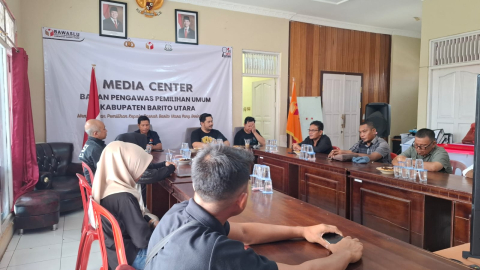 Audiensi antara DPD PSI Barito Utara dan Bawaslu Barito Utara, Jumat(23/1/2026).