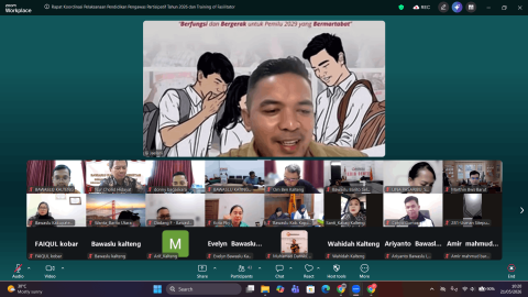 Iji Jaelani Memberikan Pelatihan Kepada Fasilitator pada Rapat Koordinasi Persiapan P2P, Kamis (21/5/2026). 