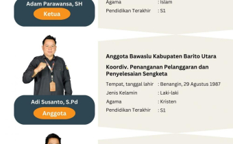 Pimpinan Bawaslu Kabupaten Barito Utara