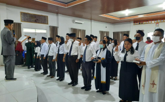 Pelantikan Panwaslu Kecamatan Se-Kabupaten Barito Utara