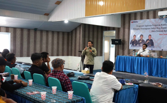 Iji Jaelani Menyampaikan Materi Tentang Strategi Pencegahan Pada Masa Kampanye dan Pungut Hitung Jelang PSU Barito Utara