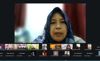 Anggota Bawaslu Kalteng Siti Wahidah memimpin rapat, Selasa(10/2/2026).